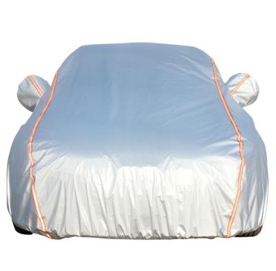 China Sports Sun Protection UV Car Cover Waterproof Silver Body Gray Outdoor Car Used Universal for sale