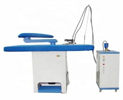 China Laundry shop or dry cleaning shop laundry equipment vacuum finishing ironing table with steam generator and ironer for sale