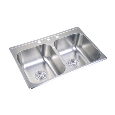 China Without Faucet MT4848 topmount stainless steel  square size sink kitchen  cheap price for sale