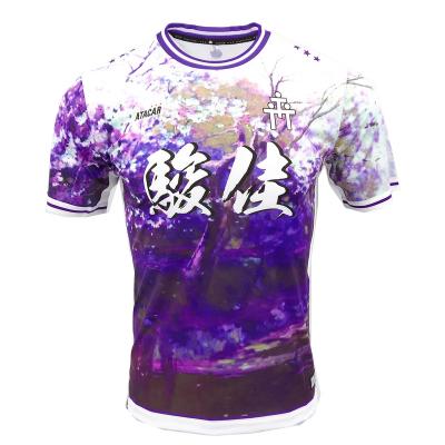 China Purple kits quality custom soccer tank tops wholesale custom made custom design soccer jersey purple kits uniform latest for sale