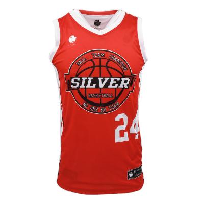 China Antibacterial Custom Sublimated Latest Basketball Tank Top Design Breathable Basketball Uniform for sale