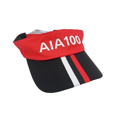 China Striped custom design 3D unisex embroidered golf hats and red black uniform hats and visor for men for sale