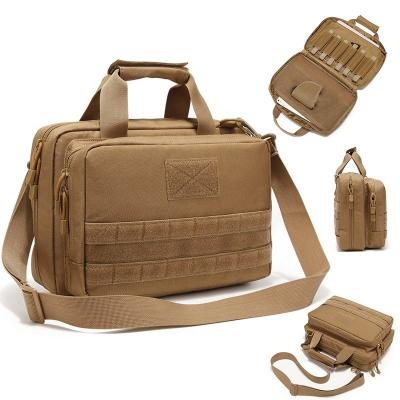 China Tanning Color Outdoor Waterproof Canvas Oxford Sling Range Waterproof Hot Selling Tactical Shoulder Bag With Detachable Strap for sale