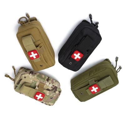 China Waterproof Multi-Functional Tactical Medical First Aid Bag Waterproof Oxford MOLLE Waist Tactical Hanging Bag for sale