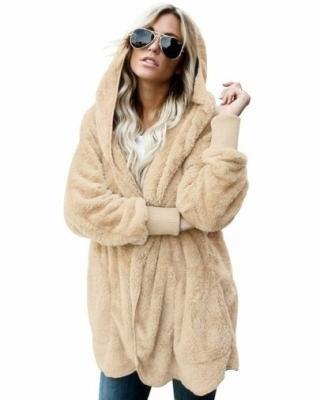 China Wholesale Anti-Shrink Mix-size Warm Wear Fur Jacket Women Long Bilateral Fleece Cardigan Coat for sale