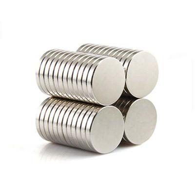 China Industrial magnet D15 X 1.5/1/2/3/4/5/6/8/10 mm rare earth disc neodymium strong thin magnets for sale