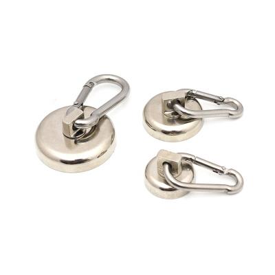 China Industrial Neodymium Magnet Carabiner Magnetic Carabiner Hook with Neodymium Magnet Magnetic Carabiner Hook for sale