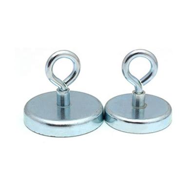 China Small Industrial Magnet Color Hook Magnet Eye Hook Bulk Magnetic Hooks for sale