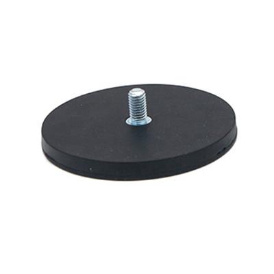 China Industrial Magnet Disc Neodymium Rubber Coated Magnet With One Bolt for sale