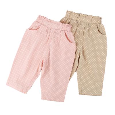 China Viable Fashion Long Pants Baby Slacks Pants Designs For Girls Long Pants Baby With Wide Pattern for sale