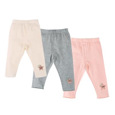 China Spring Autumn Viable Girls in Lycra Slacks Pants with Attractive Starred Girls Baby Leggings for sale