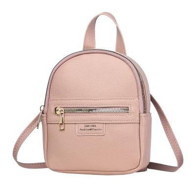 China arming & Multifunctional Cute Leather Candy Color Letter PU Mini Backpack Ladies Stylish Fashion Women Disarmament Backpack Small For Teenage Girls for sale