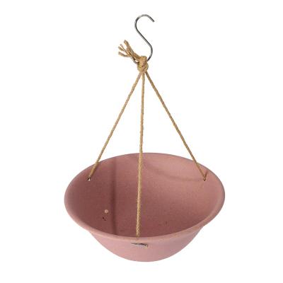 China Baike Eco Nature Balcony Hanging Pot Modern Material Outdoor Wide-Mouth Shape for sale