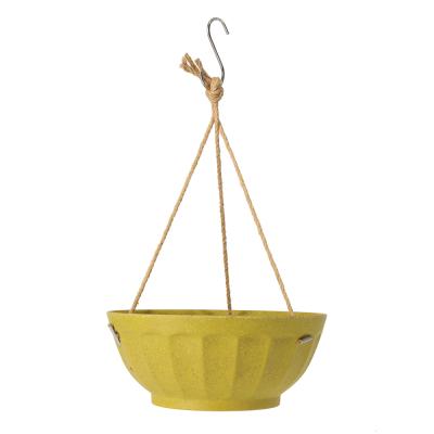 China Baike Eco Modern Nature Wholesale Hainging Ice Cream Bowl Shape Bamboo Flower Pot for sale