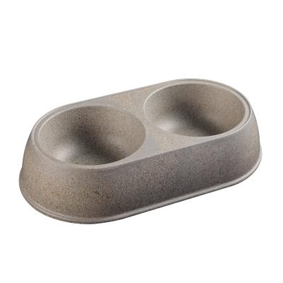 China Baike Choosable Sustainable Natural Eco Friendly Stainless Steel Double Pet Drinking Bowls for sale