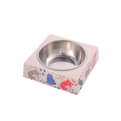 China Baike Eco Sustainable Household Wholesale Indoor Pet Bowl With Choosable Steel for sale