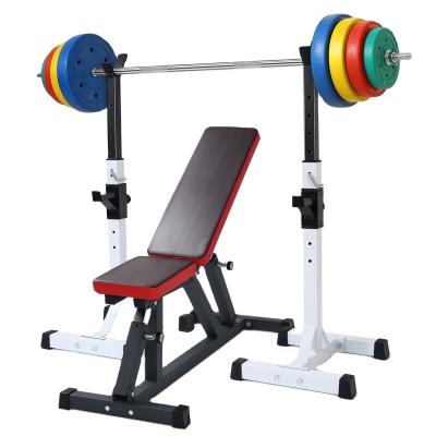 China Dumbbell Indoor Adjustable Barbell Equipment Gym Fitness Squat Rack, Home Weightlifting Bench Press Exercise Squat Rack. for sale