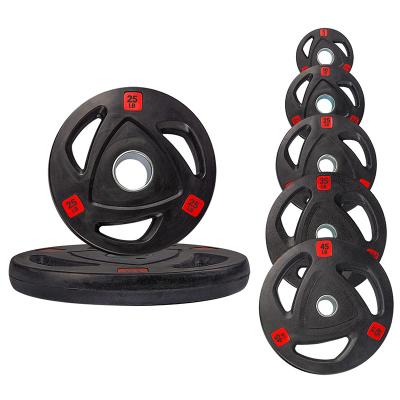 China Free Weight 20kg 45 Pound Universal Gym Fitness Home Exercise Custom Weight Bumper Plate, Adjustable Barbell Rubber Coated Weight Plate. for sale