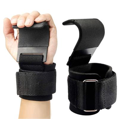 China Wight Pad Bodybuilding Power Training Gym Lifting Heavy Hooks Straps, Pull Up Hooks Hand Grip Pad Straps. for sale