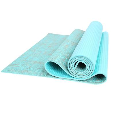 China Eco Friendly Home Workout Jute Yoga Mat Anti Slip Linen Exercise Mat for sale