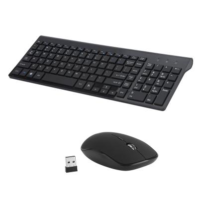 China Ultra Thin 2021 Popular Utra-thin Silent Desktop Keyboard and Mouse Set Wireless Mouse for sale