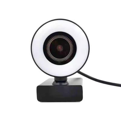 China ABS 2K Webcam with Plug and Play Ring Light USB Computer Camera with Microphone for for Streaming, Calling, Recording, Game, Camer for sale