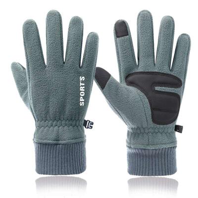 China Unisex Touch Screen Cycling Gloves Waterproof Windproof Fleece Sports Gloves Motorcycle Riding Warm Outdoor Cycling Winter for sale