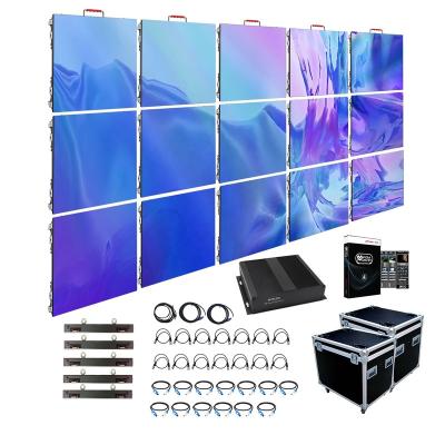 China Indoor Lightweight Slim Aluminum Die Casting Cabinet 3840hz High Refresh Rate 500x500mm Indoor Rental P2.6 Led Display Screen for sale