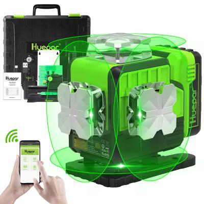 China Hot Selling 4D Laser Levels Green Beam P04CG Cross Line Laser Levels With Hard Carry Case 20cm for sale