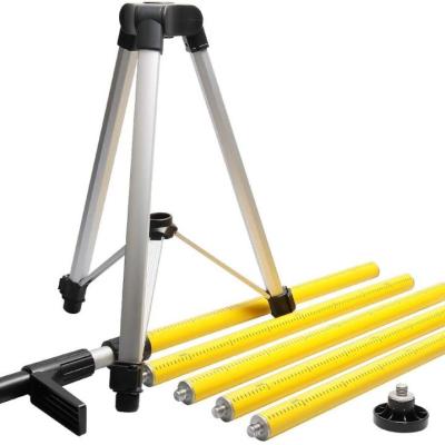 China Huepar LP36 3.7m / 12 ft Height Digital Camera Telescoping Pole Laser Level Tripod for sale