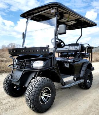China 48v Electric Golf Cart Lifted Loaded EMACHINE Black for sale