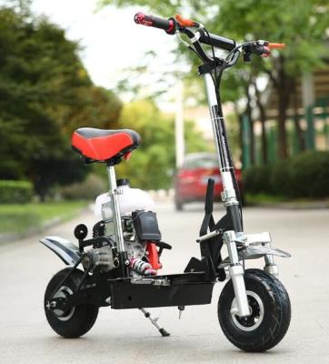 China mini acero de alta resistencia a la tracción de la vespa de motor del movimiento 49cc 4 con el neumático neumático de 10 pulgadas en venta