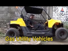 Big Tire Gas Utility Vehicles 55km/h Single Cylinder 2 Seat With Chain Drive