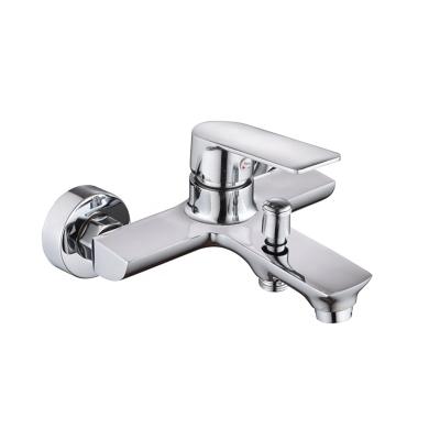 China Without Slide Bar Hot and Cold Valve Shower Faucet Zinc Alloy Bathtub Faucet for sale