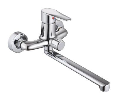 China Modern Shower Waterfall Bathroom Faucet Cold Water Mixer Tap Bath Wall Mount for sale