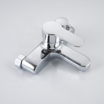 China Without Slide Bar Wall Mount Full Set Hot Selling Brass Single Lever Bath Shower Mixer for sale