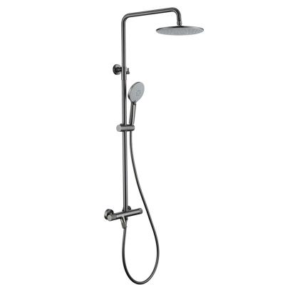 China 2022 Contemporary Hot Selling Bathroom Thermostatic Valve Shower Mixer Set Tub Faucet for sale