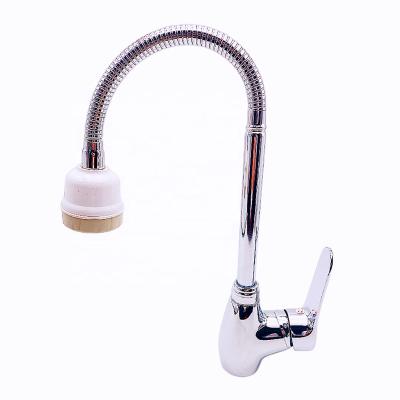 China Pull Out Brass Single Hole Faucet Cold And Hot Spray Kitchen Sink Faucet Mixer Tap for sale