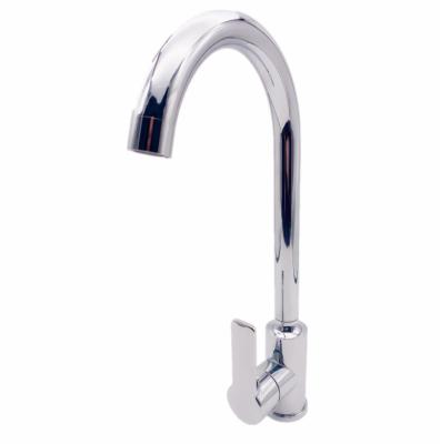 China Brass Single Handle Kitchen Faucet Brass Single Handle Metered Hot Cold Water Kitchen Bar Faucet for sale