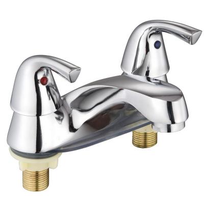 China Hot Selling Metered Faucets 2022 Alloy Basin Sink Faucet Basin Faucet 2 Handle for sale