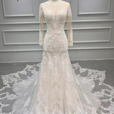 China Breathable Mermaid Sweetheart Empire Lace Up Tulle Wedding Dress for sale