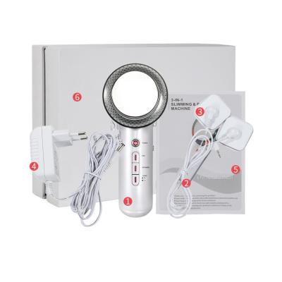 China Skin Tightening Three-in-One Ultrasonic Microelectric Induction Instrument EMS Beauty Slimming Instrument for sale