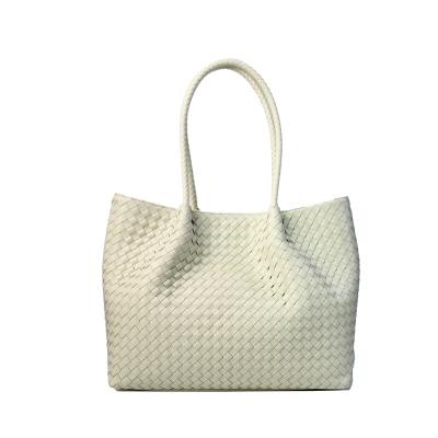 China Others High Quality Genuine Leather Woven Handmade Woven Bag Handbag Women Shoulder Bag Summer Tote Bags for sale