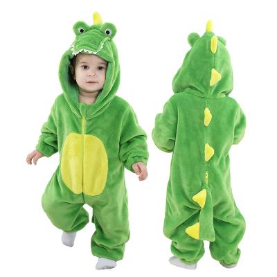 China Wholesale Soft Hooded Long Sleeve Infant Clothes Cosplay Newborn Baby Boy Rompers Party Alligator Costumes for sale