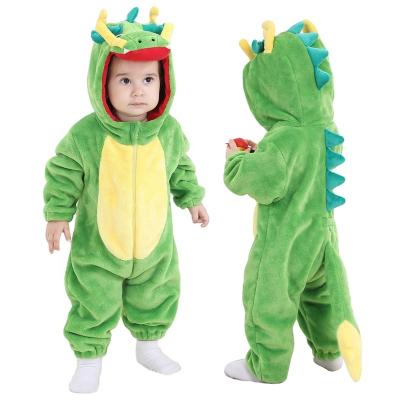 China Cute Newborn Infant Toddlers China Dragon Costume New Arrival Children's Rompers Cosplay Soft Animal Jumpsuits for sale