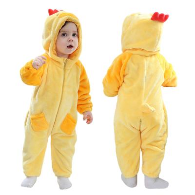 China Wholesale Soft Fast Shipping Onesie Winter Animal Warm One Piece Baby Clothes Babies' Rompers for sale