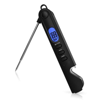 China Instant Read IC6018-5 Foldable Instant Read Digital BBQ Meat Thermometer, Built in Beer Opener and LED Torch for sale