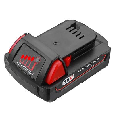 China High Quality 18V 3000mAh Li-ion Power Tool Battery Replacement For Milwaukee 48-11-1820 48-11-1840 48-11-2371 48-11-1815 Power Tool Battery for sale