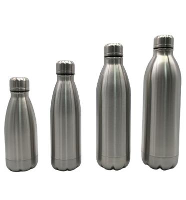 China Kinsda Sustainable Ready To Ship Sport Cola Shape Stainless Steel Insulated Hot Water Bottle for sale