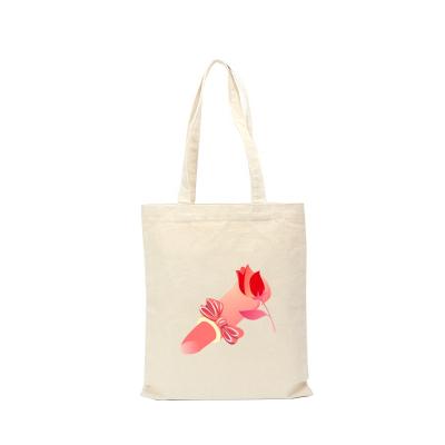 China Customized Cheap Reusable 8oz Cotton Bag Logo Tote Shopping Bag Canvas Bag With Logo for sale